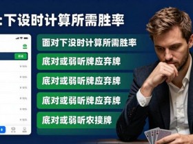 【扑克之星】大发扑克实战攻略:位置优势与底池控制,新手稳定盈利指南