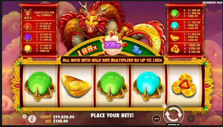 【扑克之星】大发娱乐全新巨作《金龙吐珠》——巨龙守护，财富绽放