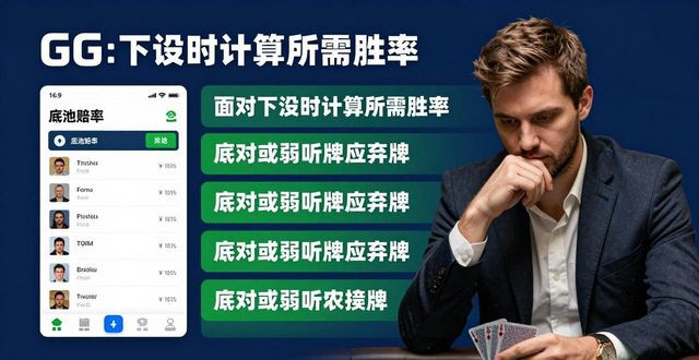 【扑克之星】大发扑克实战攻略：位置优势与底池控制，新手稳定盈利指南