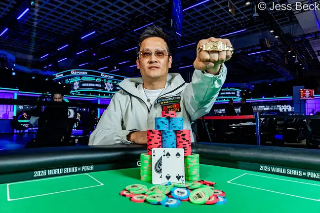 【扑克之星】陈东再夺WSOP金手链！$10,000限注德州冠军赛单挑力压Glaser，身价暴涨成“范特西宠儿”