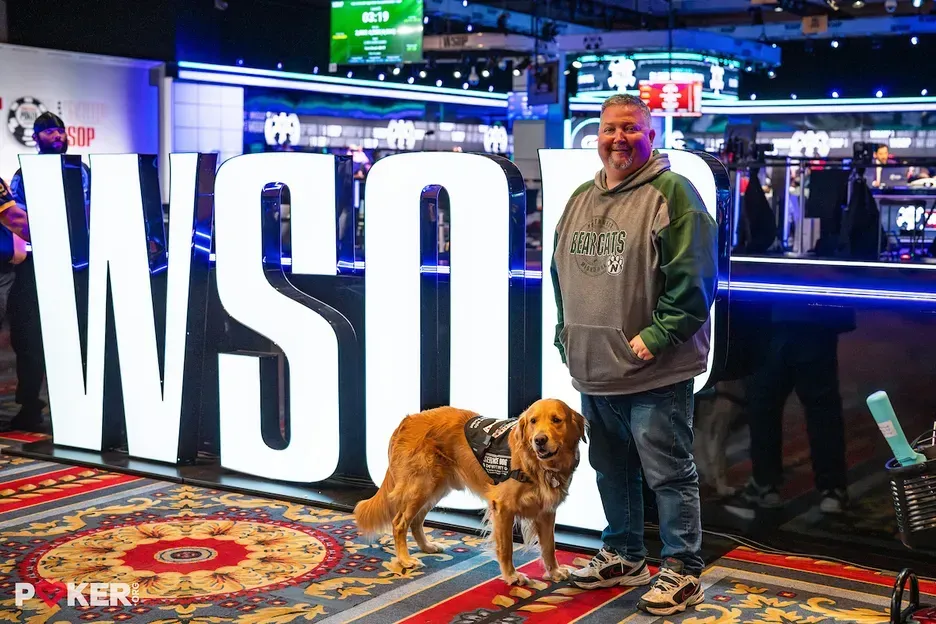 【扑克之星】带着金毛打WSOP?“没有它,我可能会死在牌桌上”