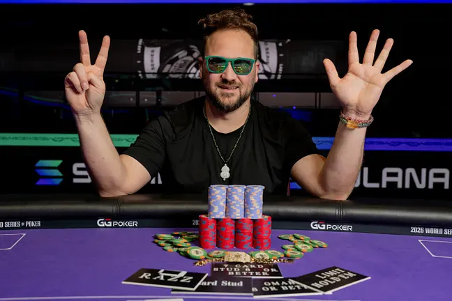 【扑克之星】2026WSOP | 10K H.O.R.S.E.赛朱跃奇获第29名，3K六人桌DannyTang第38名