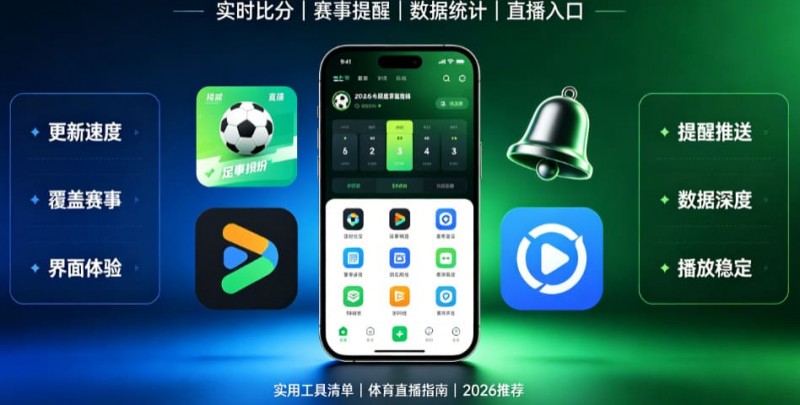 【扑克之星】盘点2026年最好用的5个足球比分直播APP