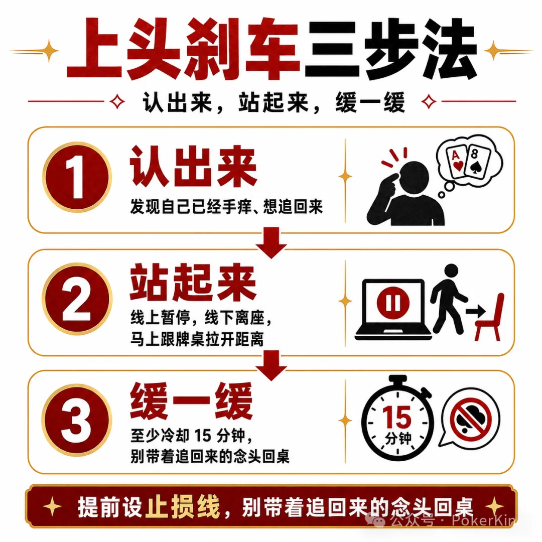 【扑克之星】上头了怎么办？牌桌上最实用的三下刹车，帮你止损