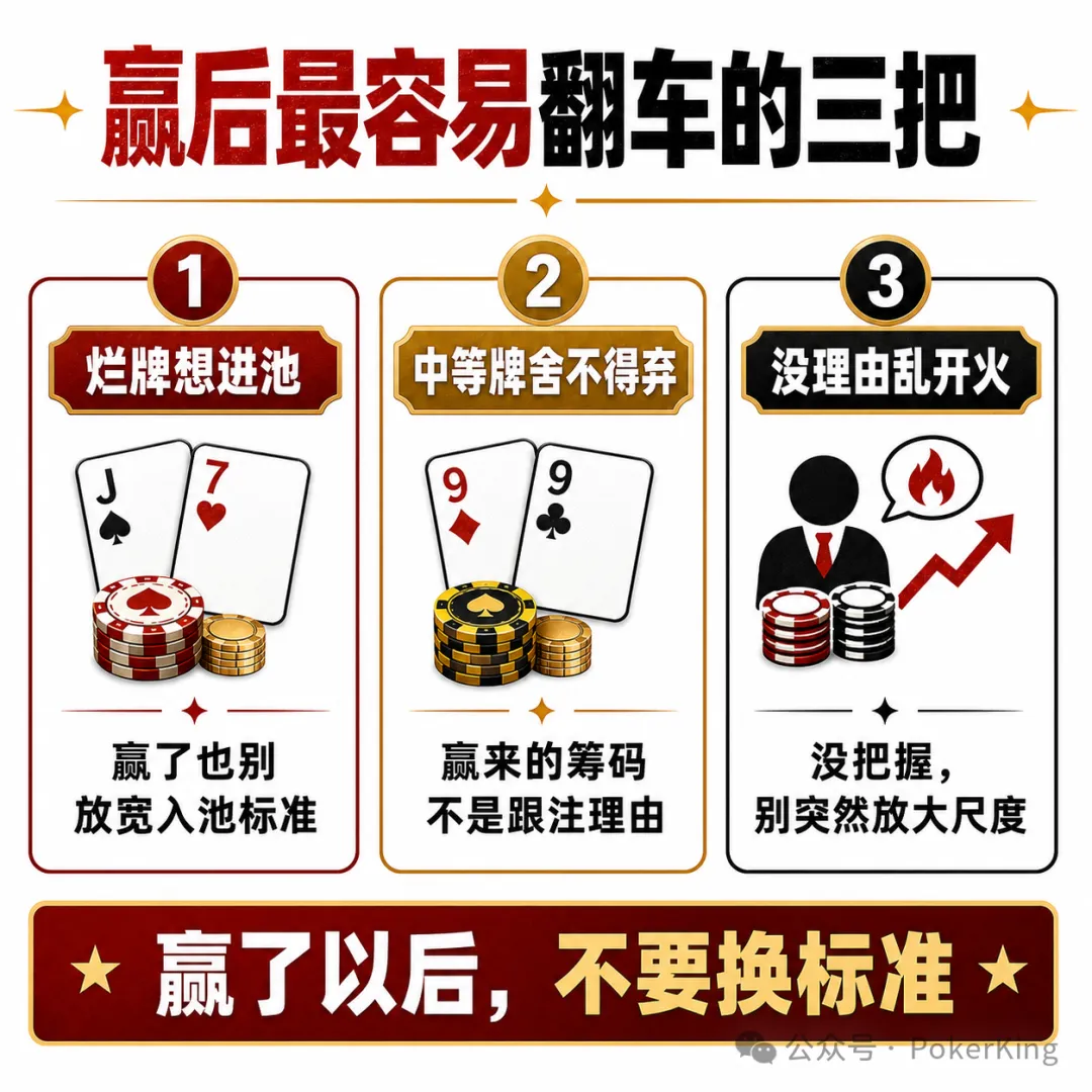 【扑克之星】赢钱后的“隐形上头”：比输钱更危险的，是你开始追感觉