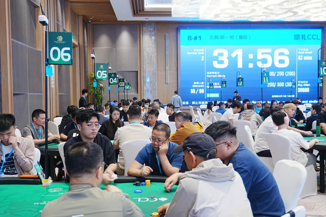 【扑克之星】2026 CCL崇礼站主赛B组战报:168人参赛47人晋级,韩磊354K登顶CL