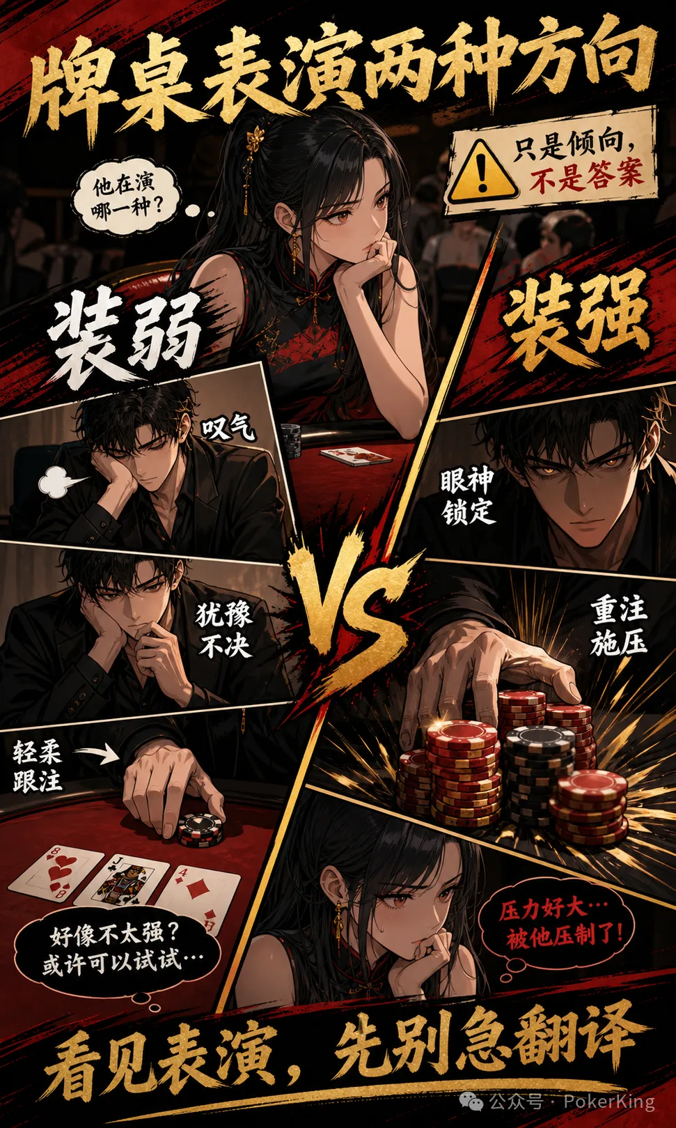 【扑克之星】牌桌台词陷阱：“那我跟吧”到底是强是弱？先看基线再拆表演