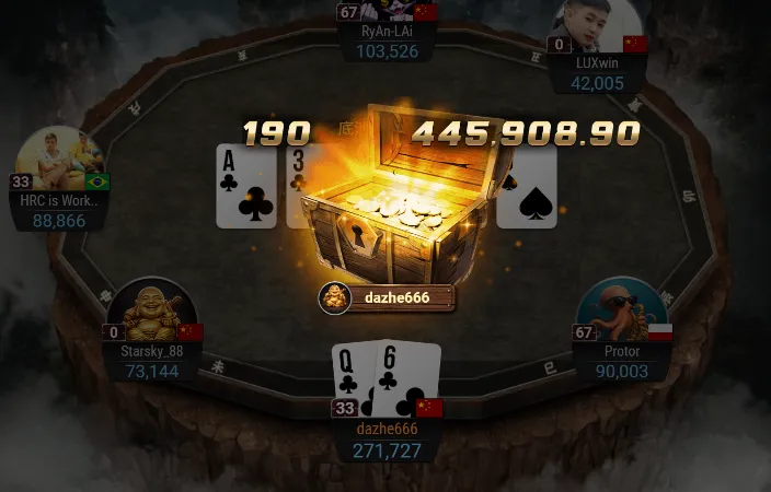 【扑克之星】国人斩获44.5万神秘赏金！中国选手jason@mm领跑决赛桌，黄金周GG赛场盛况空前！